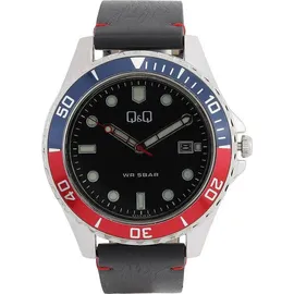 Q&Q A172J342Y Schwarz 43 mm