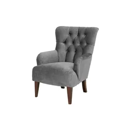 Max Winzer Sessel Brandon Samt 71 x 97 x 0 cm Schwarz