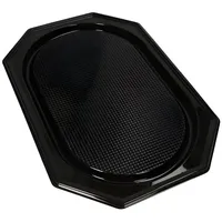 Papstar Servierplatten, schwarz