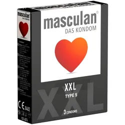 «Typ 5» (XXL) größere Kondome für ausreichend Platz (3 Kondome)