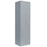 Lüllmann Putzmittelschrank 510720 lichtgrau 60,0 x 50,0 x 180,0 cm, aufgebaut, 1 St.