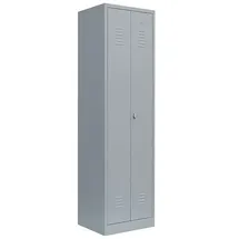 Lüllmann Putzmittelschrank 510720 lichtgrau 60,0 x 50,0 x 180,0 cm, aufgebaut, 1 St.