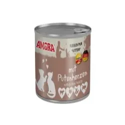 Amora Cat Fleisch Pur Kitten 200g Sparpaket 12 x200g Geflügel mit Käse