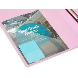 Eichner Präsentationsringbuch 4-Ringe rot-transparent 2,5 cm DIN A4, 1 St.