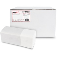 SemyTop Papierhandtücher, 2 -lagig ZZ-Falz, 25 x cm, 4000 Blatt, 1er Pack (1 x 1 Stück)
