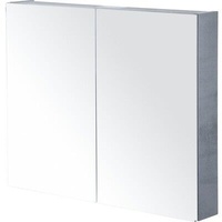 Spiegelschrank Sanox 80 x 13 x 65 cm beton anthrazit 2-türig