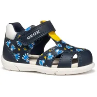GEOX B ZAPITO Boy Sandal, Navy/Ochre, 25