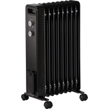 STAHLMANN Ölradiator ZR201 schwarz Elektroheizung Energiesparend bis 40 qm Fläche Heizung Elektrisch mit Thermostat und 3 Heizstufen Elektrisches Heizgerät, Electric Heater, Watt:2000W