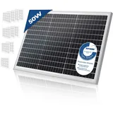 Yangtze Power Solarpanel Monokristallin - 50 W, 18 V für 12 V Batterien, Photovoltaik, Ladekabel, Silizium - Solarzelle, Solaranlage für Wohnwagen, Camping, Ba...