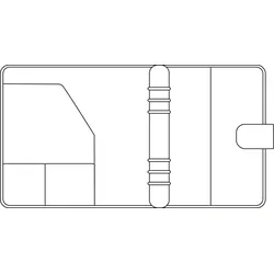 Chronoplan Kalender-Ringbuch A5 Compact Standard Leder schwarz