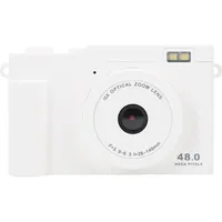 1080p 48MP HD Doppelkamera Tragbare Digitalkamera 15x Optical Zoom LED LED Flash WiFi Transfer Compact Travel (White)