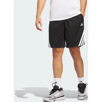 Adidas Legends 3-Streifen Basketball Shorts, Black/White, L 9 inch