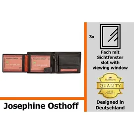 Josephine Osthoff Handtaschen-Manufaktur Josephine Osthoff Geldbörse Herren Portemonnaie schwarz/silber