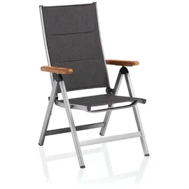 Kettler Granada Padded Multipositionssessel 61 x 65 x 109 cm silber 3 St.