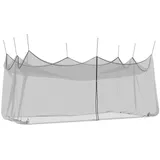 vidaXL Garten Mücken Netz 156 Mesh Schwarz 3 x 6 x 2,5 m Polyester