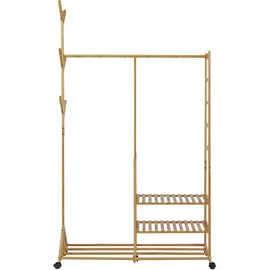 [en.casa] Ikaalinen Garderobenständer 100 x 38 x 176 cm beige