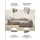 Home Affaire Ecksofa HOME AFFAIRE "Watertown, moderne XXL L-Form, 306 cm breit", beige (sand), B:306cm H:68cm T:191cm, 94% Polyester, 6% Nylon, Sofas, Ecksofa, Komfortabel mit tiefer Sitzfläche – ideal für große Wohnräume