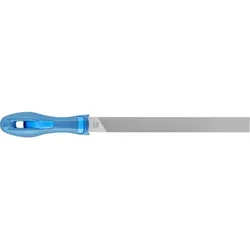 Mühlsägefeile mit Heft gerade/runde Kante Flachstumpf 200mm Hieb 2 universell zum Schärfen
