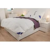 M&M Feather and Down 155x200 cm 1000 Gr. 90% Daunen BETT Hotel QUALITÄT Daunendecke Daunendecken Decken Decke Bett Bettdecke Zudecke Steppdecke Daunen Welt-der-Träume | Weiß