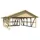 SKANHOLZ Doppelcarport Schwarzwald 6,84 x 7,72 m beige inkl. Abstellraum