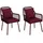 Proregal Gartenstuhl 54 x 62 x 81 cm rot 2 St.