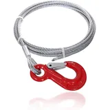 Drahtseile24 Stahlseil, Drahtseil, Seil für Seilwinde – Windenseil, Forstseil | 5mm – 10mm | 2m – 100m | Ø8mm / 700kg Nutzlast | 4m