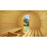 Weka Fasssauna 198 inkl. 9 kW Kompaktofen + int. Steuerung