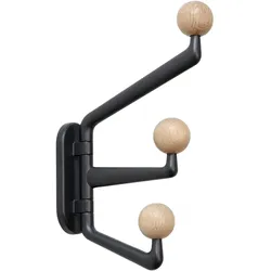 &Tradition Capture SC74 Garderobenhaken, graphit / eiche