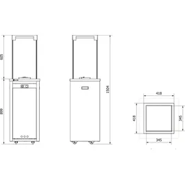 Kratki Patio Light Granito