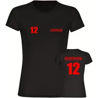 Multifanshop Damen T-Shirt - Heidenheim - Trikot Nummer 12