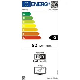 Samsung 43" Crystal UHD U8079F 4K Smart TV (2025)