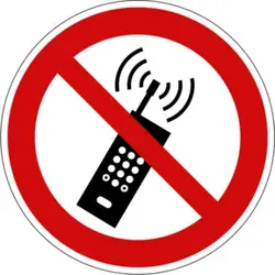 Eichner Verbotsschild Mobilfunk verboten, O 10