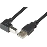 TECHLY ICOC-U-AB-005-A - Stecker Typ-B 90° gewinkelt, 0,5 m ICOCUAB005ANG