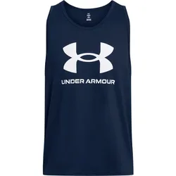 Under Armour Sportstyle Logo Tank academy white XL