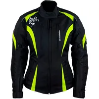 ROLEFF RACEWEAR Motorradjacke Lady Latina, Neon Gelb, Größe XL
