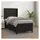 vidaXL Boxspringbett mit Matratze Schwarz 140x200 cm Kunstleder