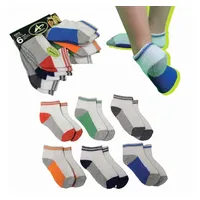 Athletech 6 Paar Low-Cut-Sportsocken für Kinder 3-5 Jahre bis Gr. 34 bunt