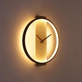 GLOBO LED-Wanduhr 35,0 cm H 35 cm weiß