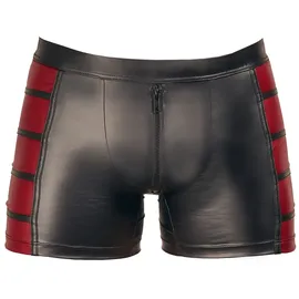 Nek Pants im zweifarbigen Mattlook, schwarz,