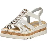 Rieker Keilsandalette Damen Silber 39