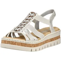 Rieker Keilsandalette Damen Silber 39