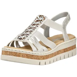 Rieker Keilsandalette Damen Silber 39
