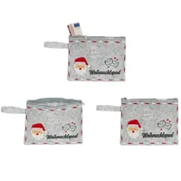 Annastore Aufbewahrungsbox Filztaschen Nikolaus für kleine Geschenke Weihnachtsgeld - Gelgeschenk (12 St), Verpackung für Geldgeschenke
