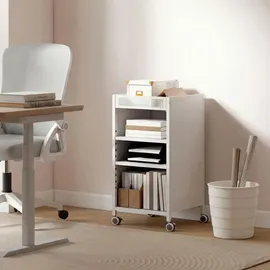 Homcom Bücherregal 34 x 34 x 69,5 cm Weiß