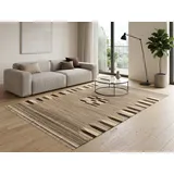 KUHFELL online & NOMAD Orientteppich Handgewebter persischer Nomadenteppich Kelim Natur Farben 270 x 170 cm, 100% Wolle