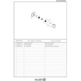 Kludi Balance Zwei-Wege-Umstellung chrom 528470575