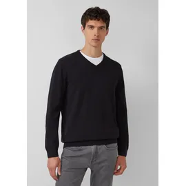 s.Oliver Strickpullover mit V-Ausschnitt Schwarz L