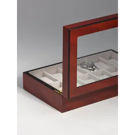 Rothenschild Uhrenbox RS-1087-12C fuer 12 Uhren cherry