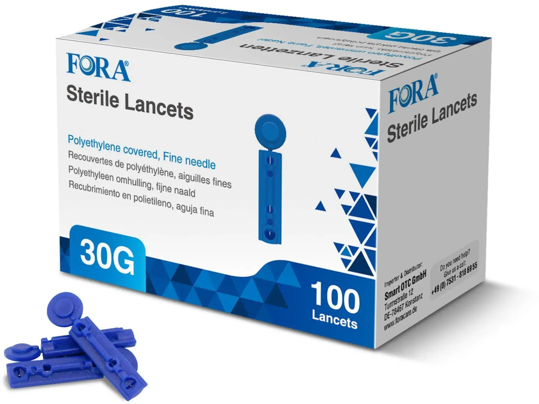 Fora Lanzetten - 30G (100 Stück) 1 St