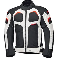 Held Manzano, Textiljacke wasserdicht - Hellgrau/Schwarz/Rot - L
